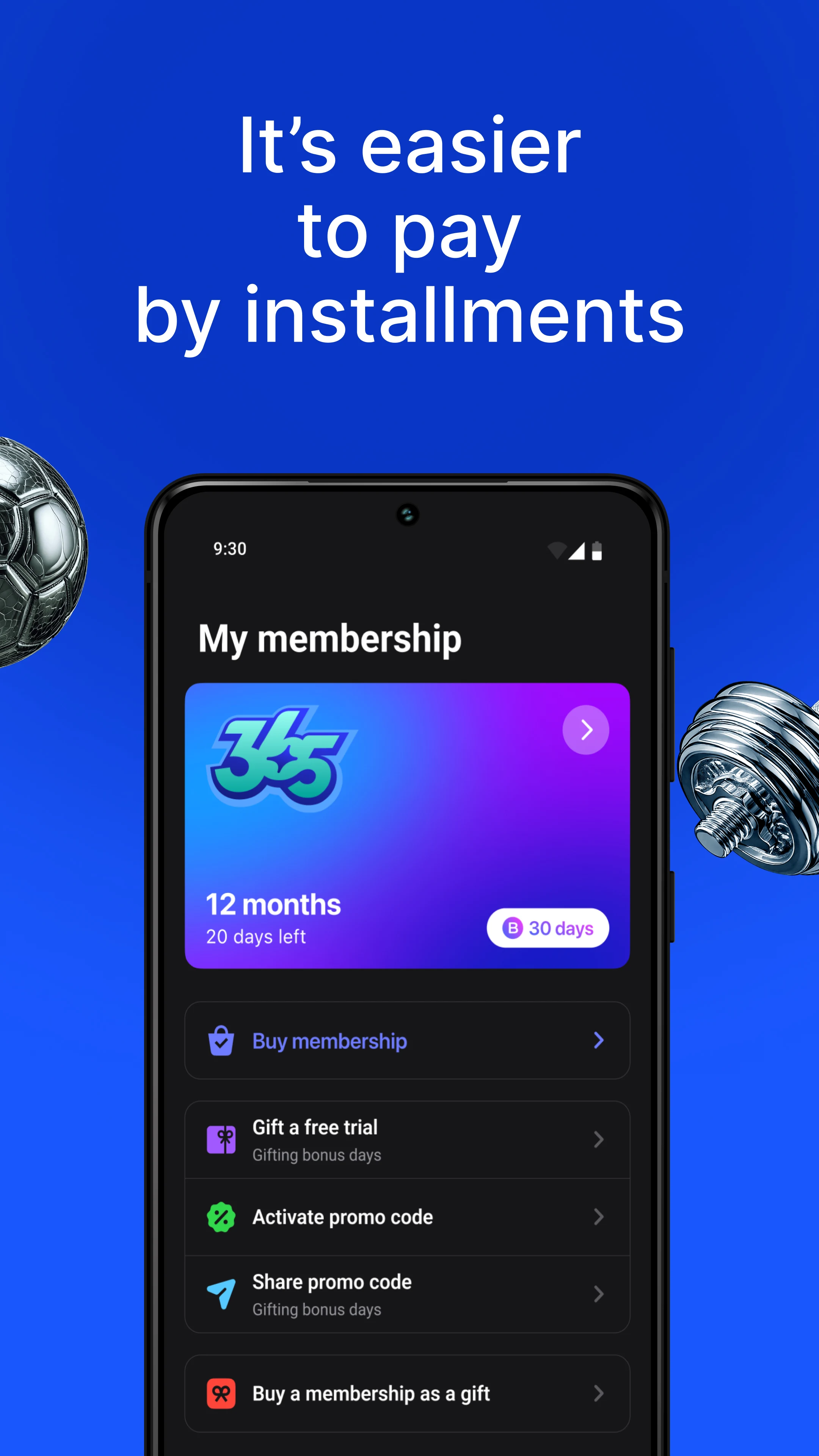 1Fit — All kinds of sports screenshot
